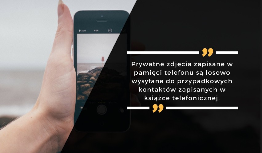 Prywatne zdjęcia zapisane w pamięci telefonu są losowo...