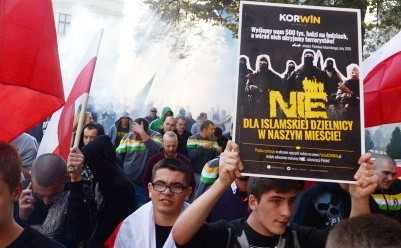 Marsz w Zielonej Górze "Stop islamizacji Polski"