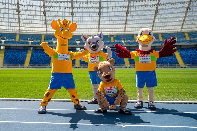 Maskotki DME w lekkiej atletyce będą zachęcać kibiców do przyjścia na Stadion ŚląskiZobacz kolejne zdjęcia. Przesuwaj zdjęcia w prawo - naciśnij strzałkę lub przycisk NASTĘPNE