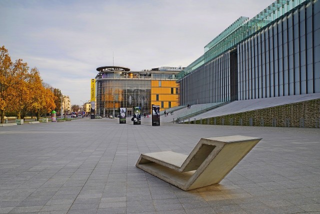 Plac przed Centrum Spotkania Kultur w Lublinie