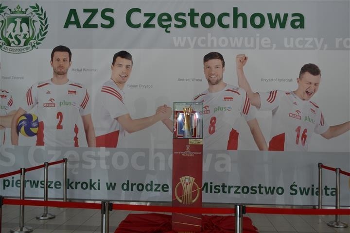 Naprawiony Puchar Mistrzów Świata w siatkówce w końcu dotarł do Częstochowy [ZDJĘCIA]