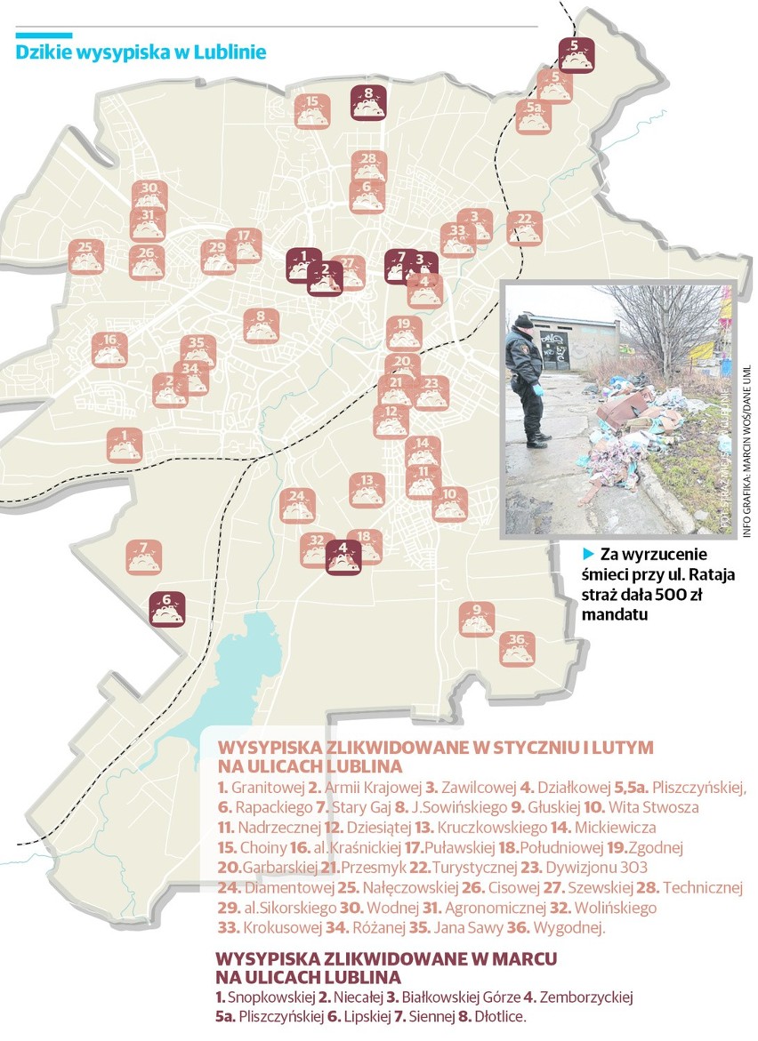 Śmieciowy problem w Lublinie. Dzikie wysypiska powstają nawet w centrum miasta