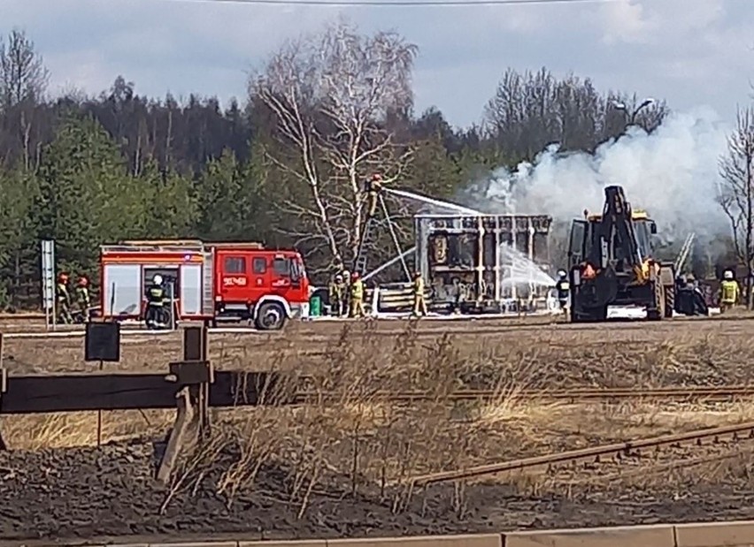 Pożar transformatora na terenie ZGH Bolesław