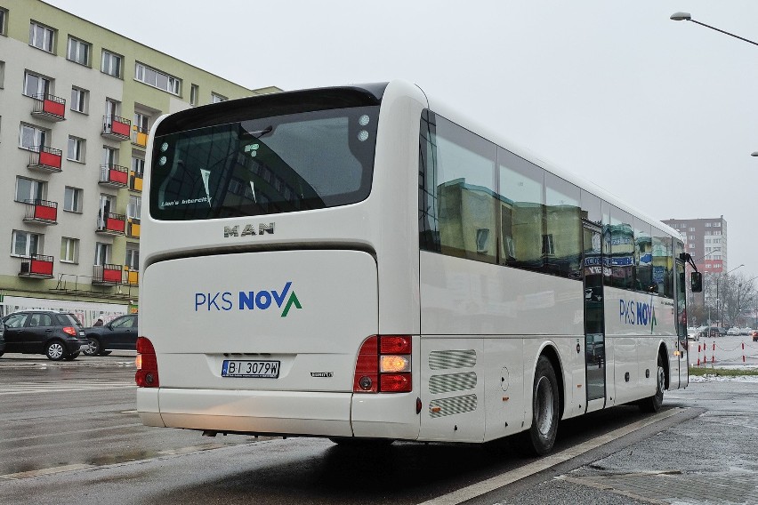 Autobusy z logiem PKS Nova będzie można spotkać na trasach...