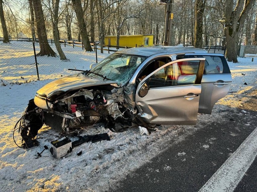 Wypadek w Darżynie koło Słupska