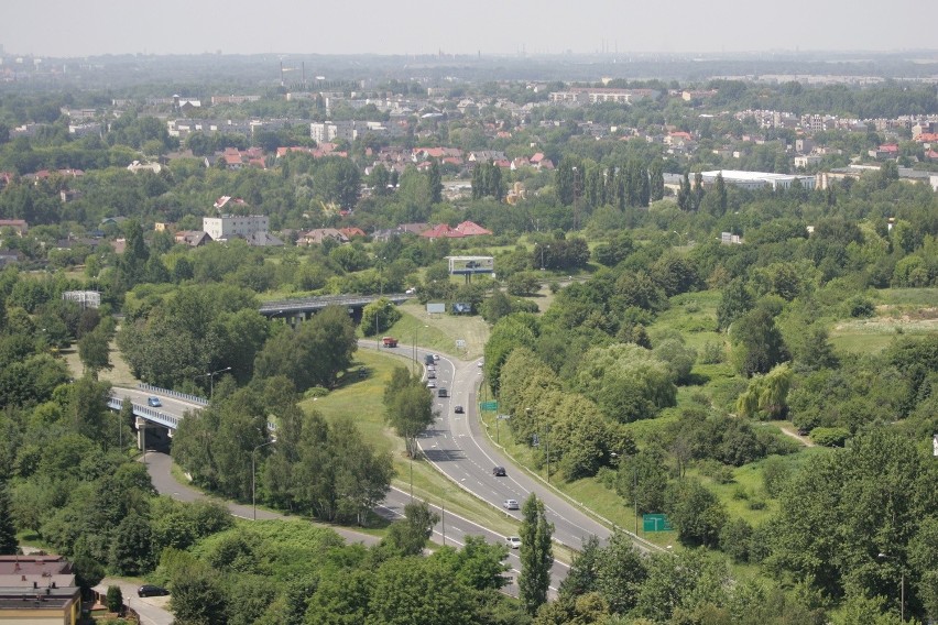 Widok z "Żylety" - budynku Wydziału Nauk o Ziemi...