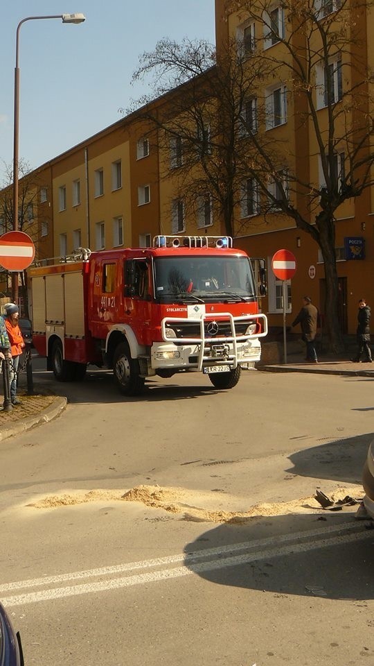 Zderzenie dwóch samochodów w Kraśniku