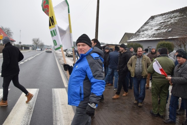 Protest rolników w Rychnowach na dk nr 22  [28.01.2019]