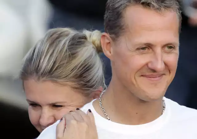 Michael Schumacher z żoną około dwa lata przed wypadkiem