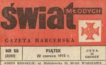 W 1974 pismo zmieniło podtytuł na "Harcerska Gazeta Nastolatków"