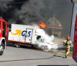 Zagórnik k. Andrychowa. Na parkingu spłonął bus. Kłęby dymu nad kaplicą [ZDJĘCIA, WIDEO]