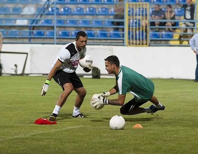 Oficjalny trening Śląska na stadionie w Podgoricy