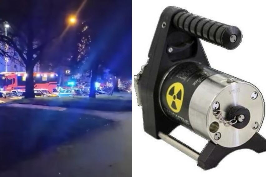 Kraków. Zaginiony promieniotwórczy defektoskop poszukiwany na... śmietniku w Nowej Hucie. Nocna akcja służb