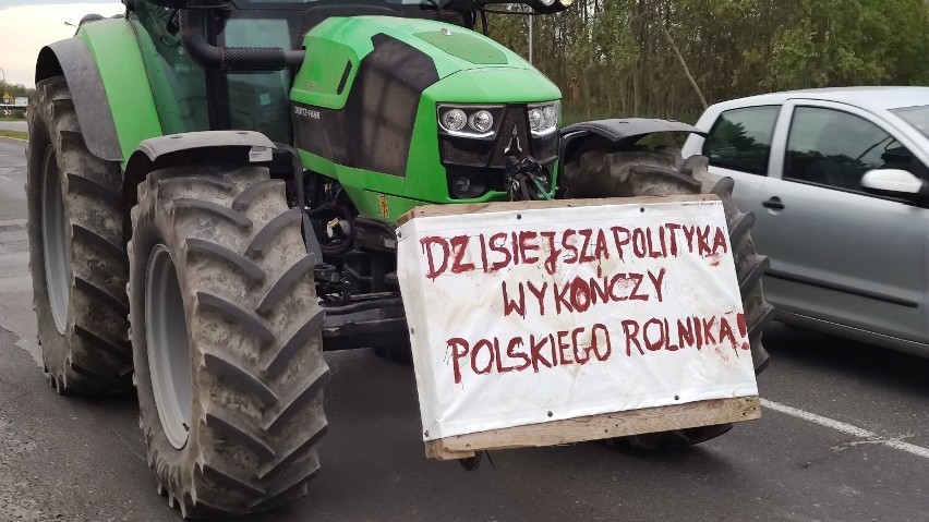 Protest rolników na drogach w Łódzkiem