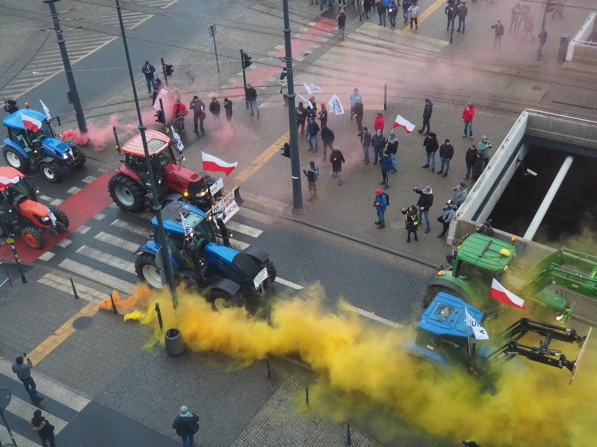 Protest rolników w Łodzi