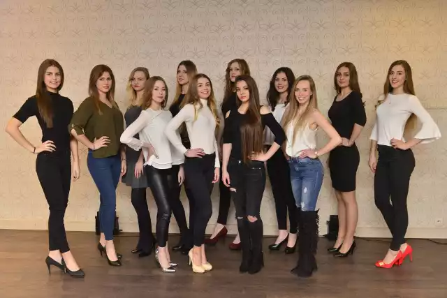 Miss Ziemi Radomskiej 2017. Grupa finałowa wybrana w castingu w hotelu Aviator w Radomiu.