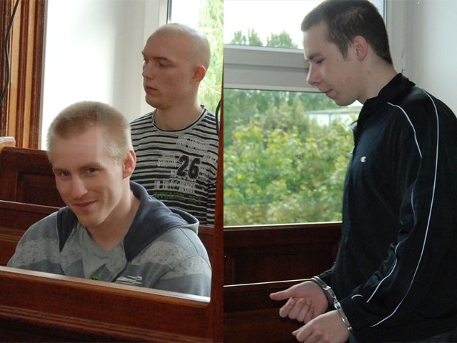 Od lewej: Damian Zapalski, Artur Paszyński i Patryk Hawryluk skazani na 25 lat więzienia.