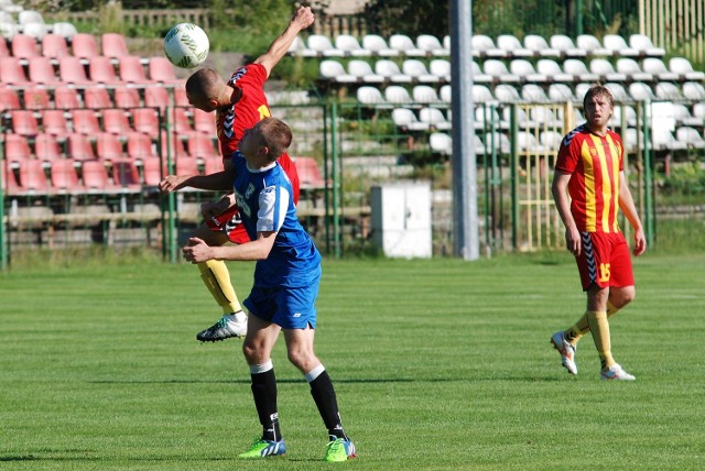 Mecz czwartej ligi świętokrzyskiej pomiędzy Koroną II Kielce, a Olimpią-Pogoń Staszów.