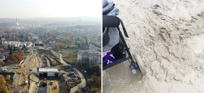 Trwa budowa Trasy Łagiewnickiej w Krakowie. Mieszkańcy...