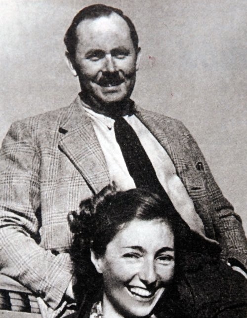 Krystyna Skarbek z mężem