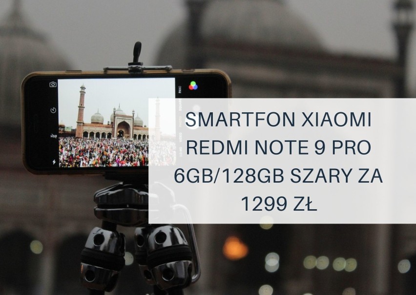Smartfon XIAOMI Redmi Note 9 Pro 6GB/128GB Szary za 1299 zł...