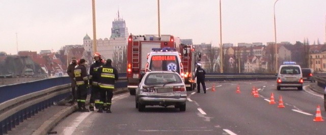 Wypadek na Trasie Zamkowej miał miejsce po godz. 15.