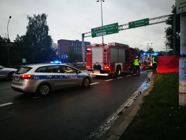 Wypadek śmiertelny na DK 86 w Katowicach