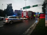 Katowice: Śmiertelny wypadek na DK 86. Kierowca uderzył w słup ZDJĘCIA+WIDEO