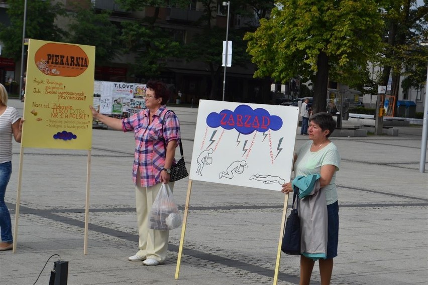 Pikieta pracowników TESCO