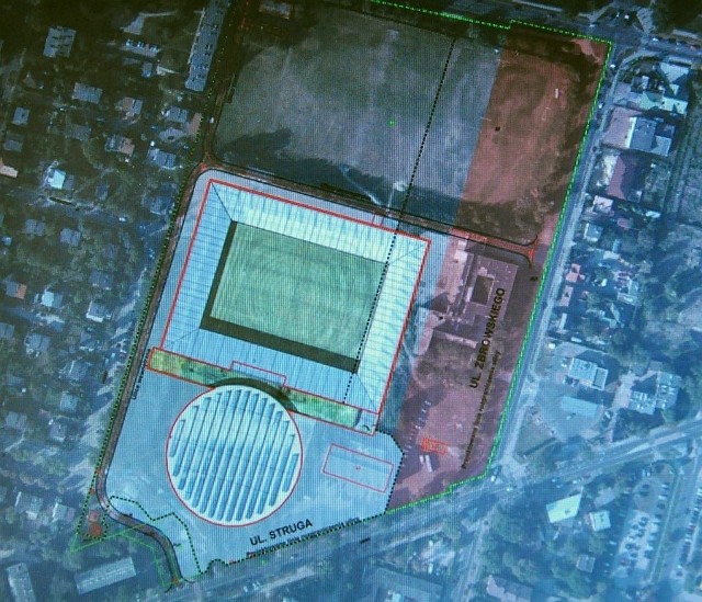 Plan stadionu Radomiaka