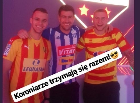 Marcin Cebula, Kamil Sylwestrzak i Bartosz Kwiecień, czyli trzej przyjaciele z boiska, na turnieju FIFA 18 Ekstraklasa Cup.