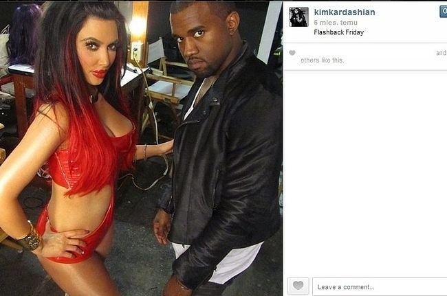 Kim Kardashian i Kanye West (fot. screen z Instagram.com)