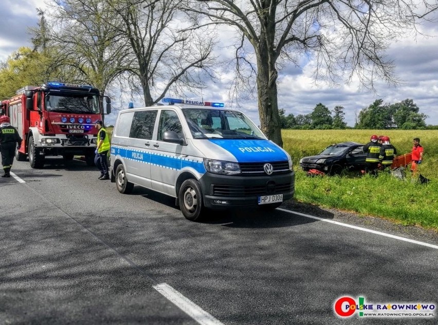 Wypadek między Sarnowem a Krzywizną.