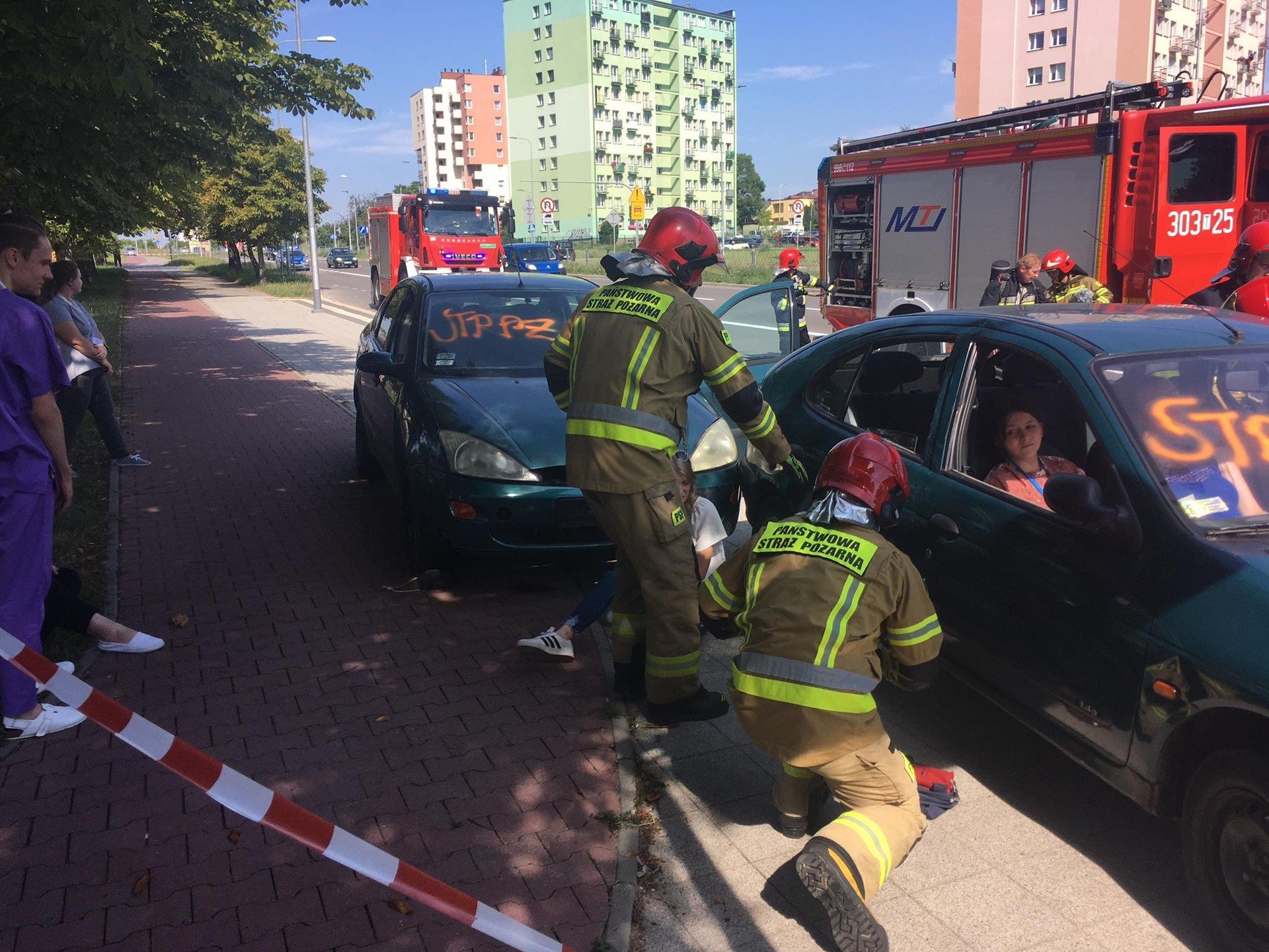 Dramatyczny wypadek na ulicy Grunwaldzkiej w Kielcach