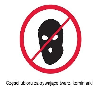 Przedmioty zakazane na meczu  Polska - Słowacja