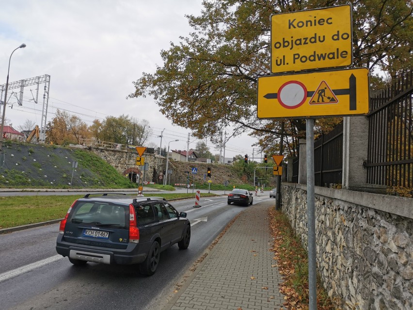 Zamknięty wiadukt na ul. Siennej w Chrzanowie