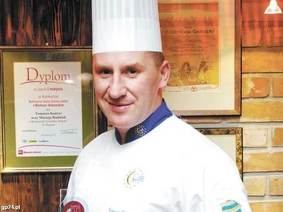 Tomasz Kunysz, najlepszy kucharz regionu.