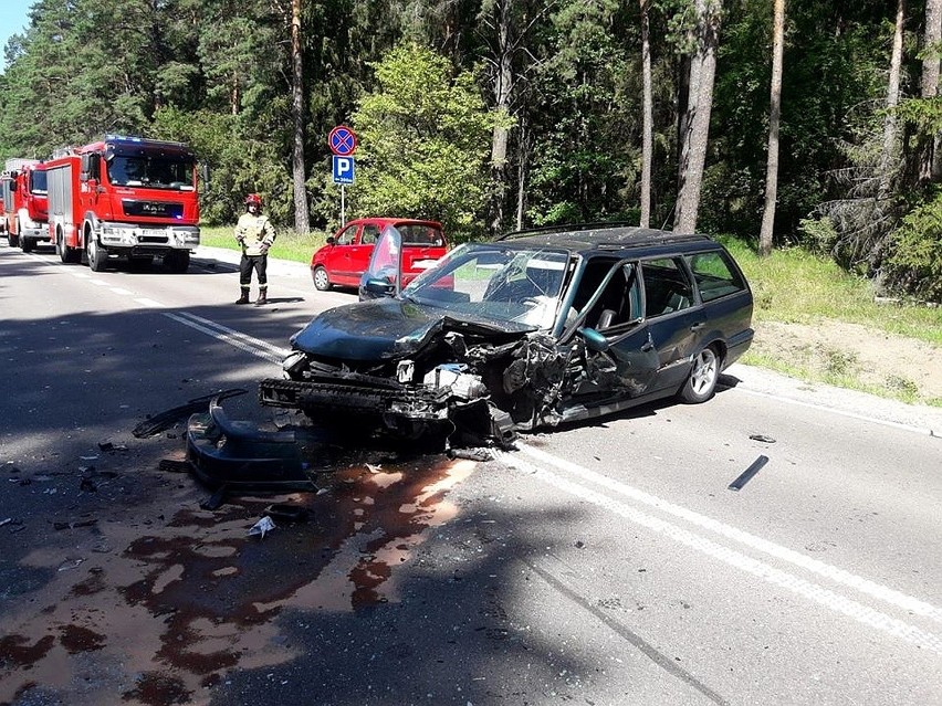 Ogrodniczki -  Stok. Karambol na drodze Białystok - Supraśl