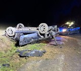 Wypadek w Górce w gminie Gidle. Kierowca miał blisko 2 promile alkoholu. ZDJĘCIA