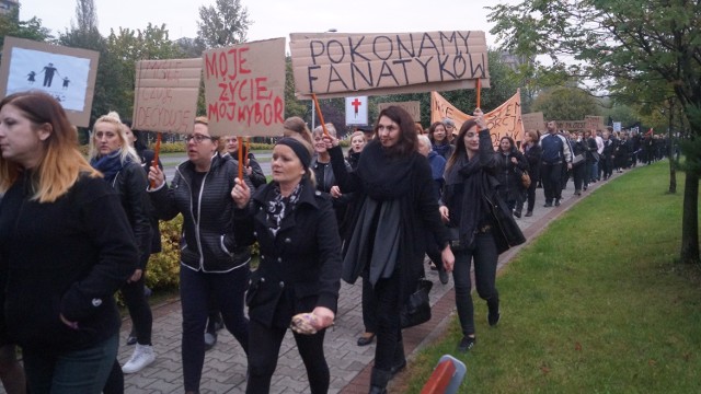 Czarny protest w Jastrzębiu: Przyszły tłumy