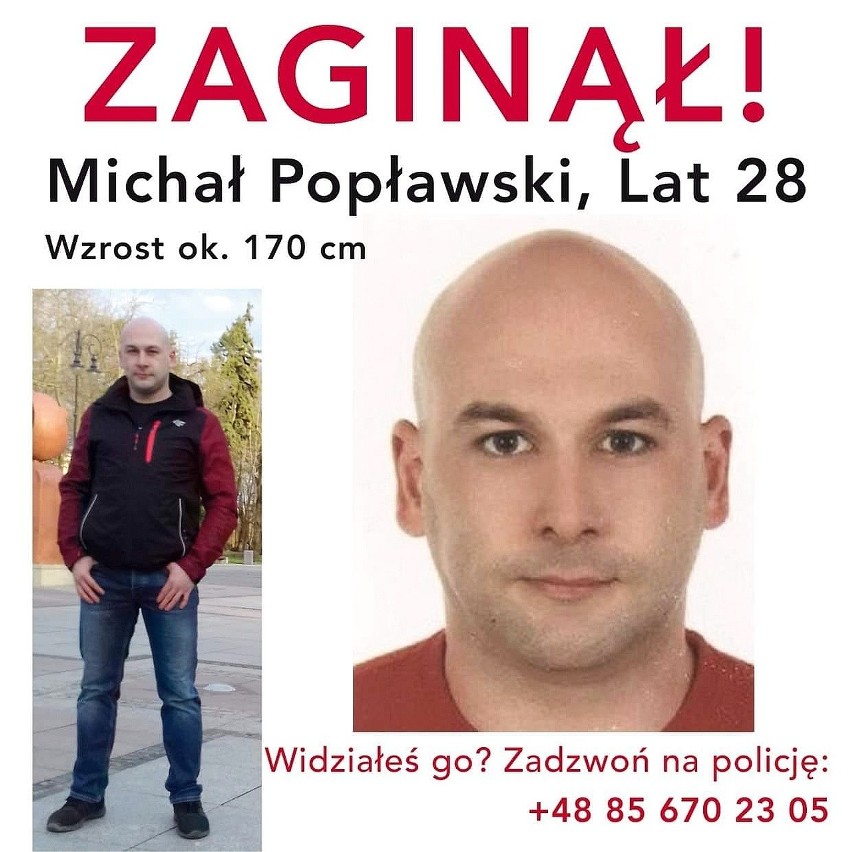 Michał Popławski zaginiony