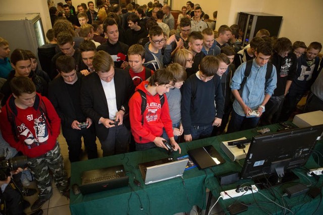 Wystawę starych komputerów, konsoli i gier w tamtym roku zorganizowała także Akademia Pomorska.