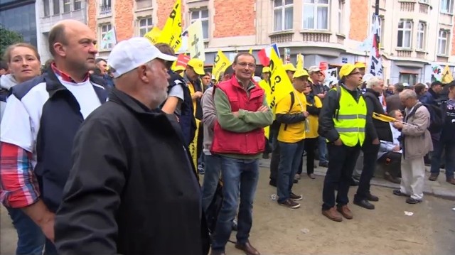 Rolnicy strajkowali w Brukseli