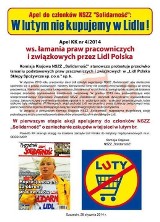 Solidarność: Nie kupujcie w Lidlu!