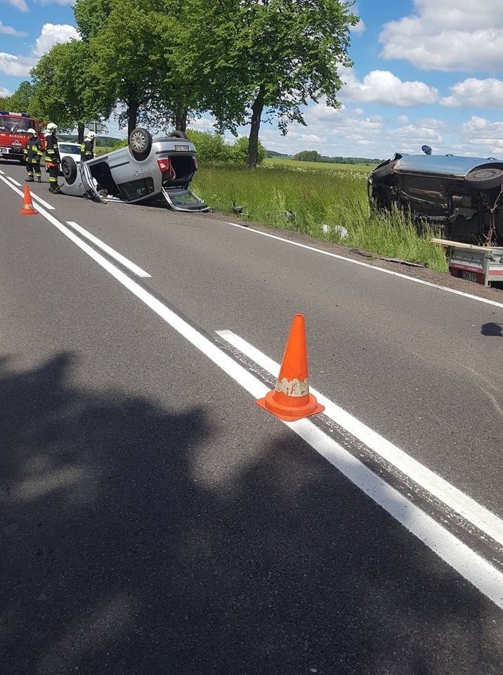 Wypadek na dk 10 w okolicu Jabłonowa. Trzy osoby ranne [ZDJĘCIA] 