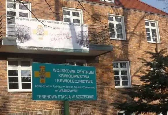 Szczecińska stacja Wojskowego Centrum Krwiodawstwa i Krwiolecznictwa.