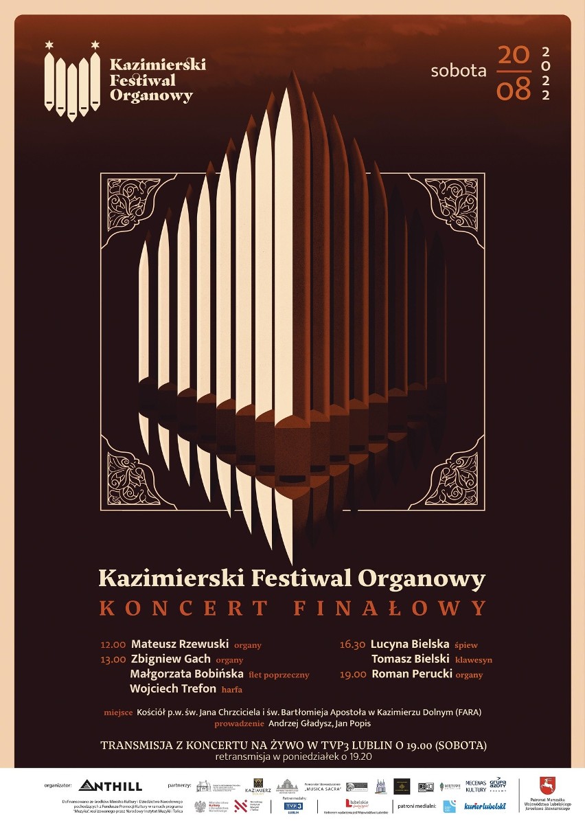 Zbliżają się koncerty finałowe Kazimierskiego Festiwalu Organowego