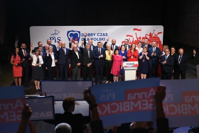 Premier Morawiecki na konwencji PiS