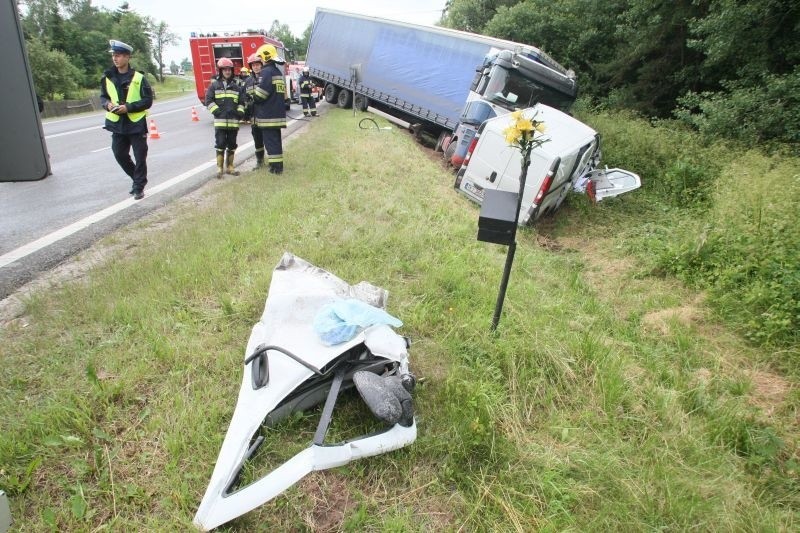 Wypadek na Raszówce w powiecie kieleckim