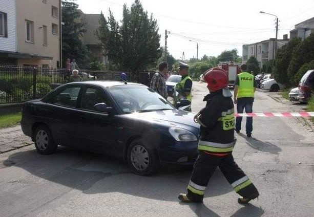 Na miejscu tragicznego wypadku na ulicy Chrobrego w Kielcach, gdzie życie stracił dwie kobiety.